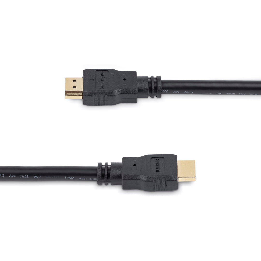 0.3m 1ft Short High Speed HDMI Cable - Ultra HD 4k x 2k HDMI Cable - HDMI M/M - 30cm HDMI 1.4 Cable - Audio/Video Gold-Plated (HDMM30CM),Black