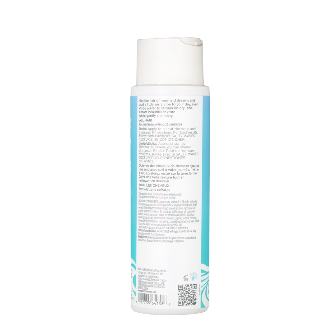 PACIFICA Salty Waves Texturizing Shampoo, Coconut, 12 Fl.Oz
