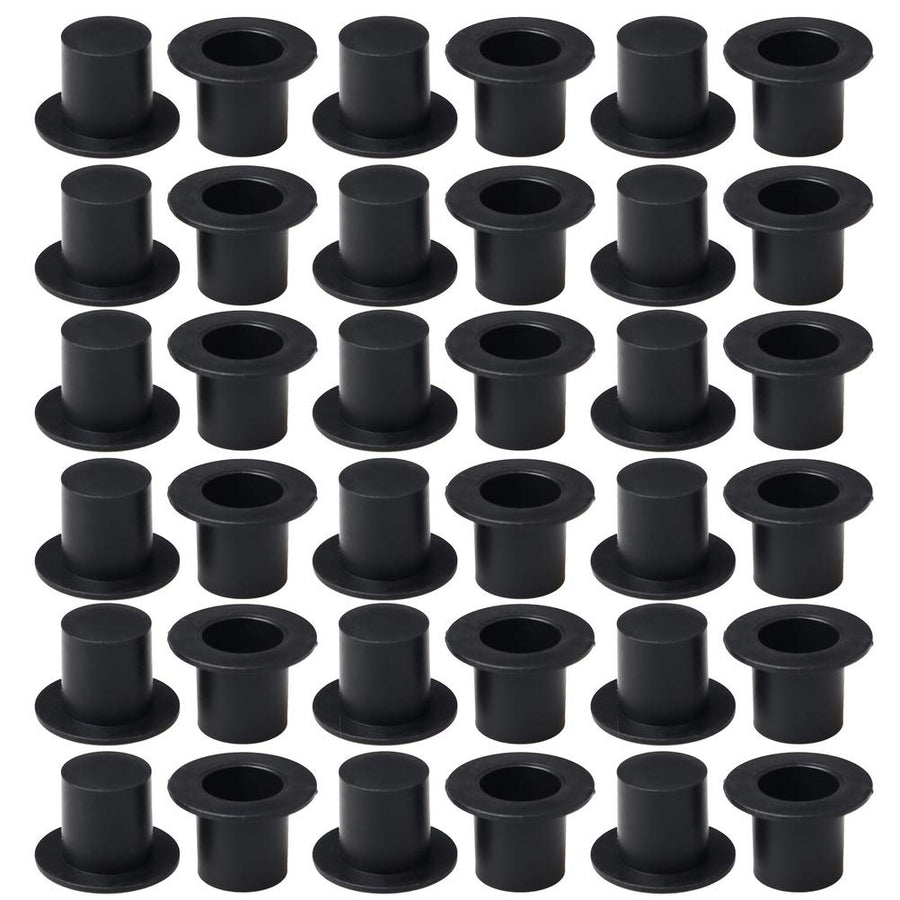 Mini Black Top Hats, 50Pcs Plastic Miniature Top Hats for Art and Crafts DIY Christmas Decorations