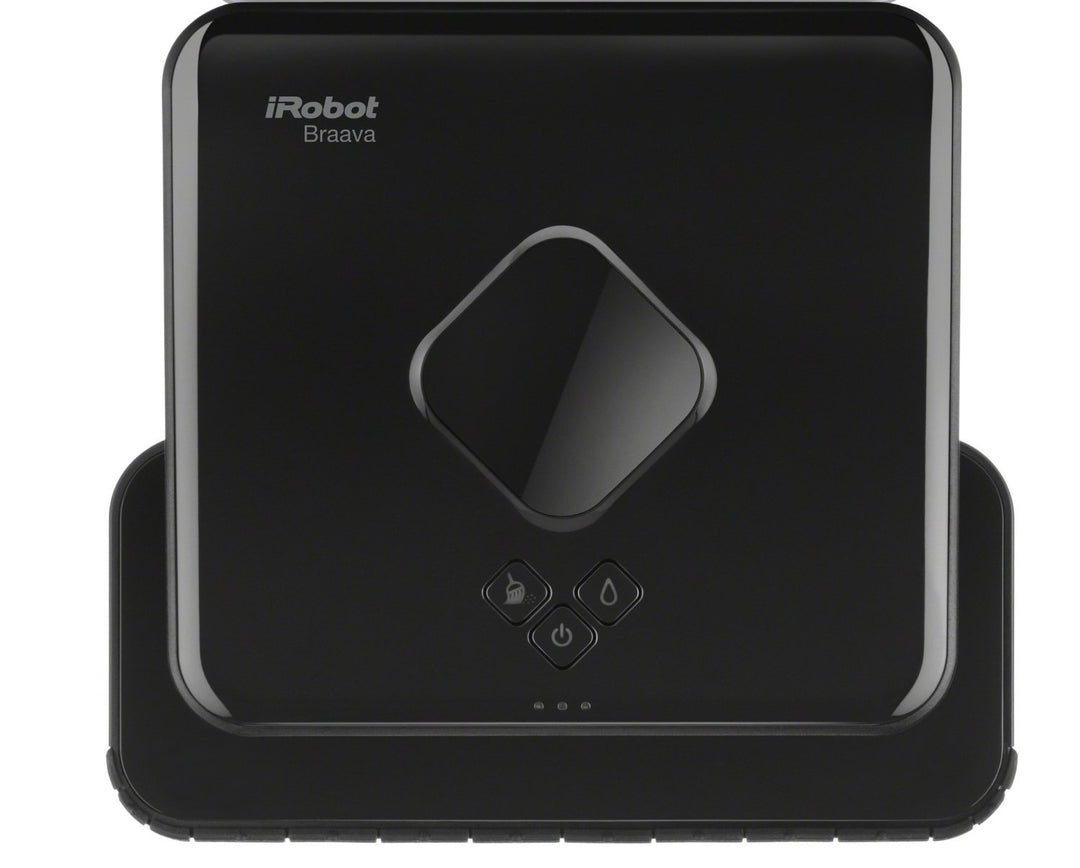 Braava 380t Advanced Robot Mop- Wet Mopping and Dry Sweeping Cleaning Modes, Large Spaces , Black