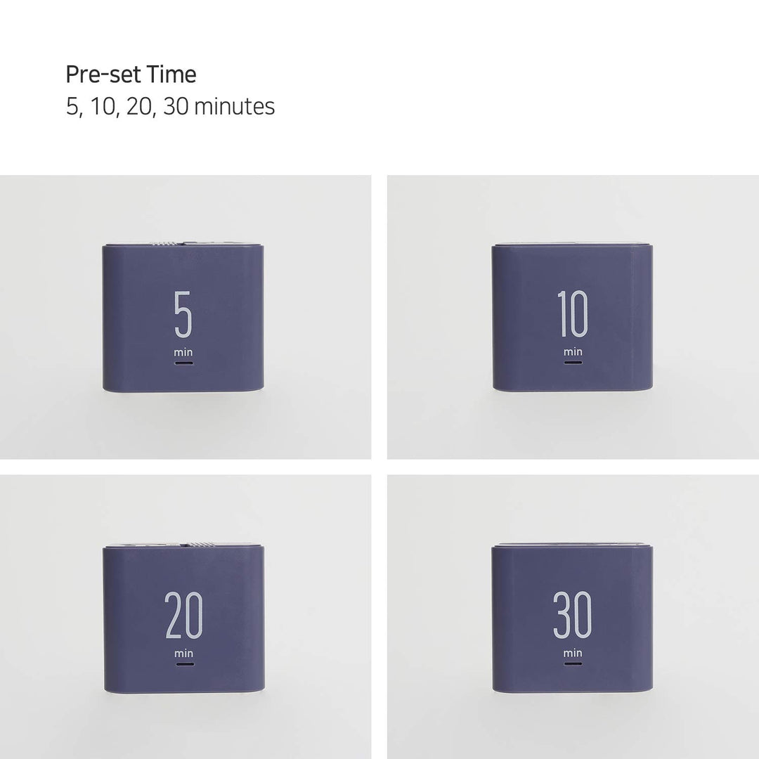 Multi Cube Timer/Rotating Flip Timer (Violet), Simple Operation, Digital Clock & Timer, ADHD Timer Block Timer Time Management Timer Classroom Cube 5,10,20,30 min Timer Setting