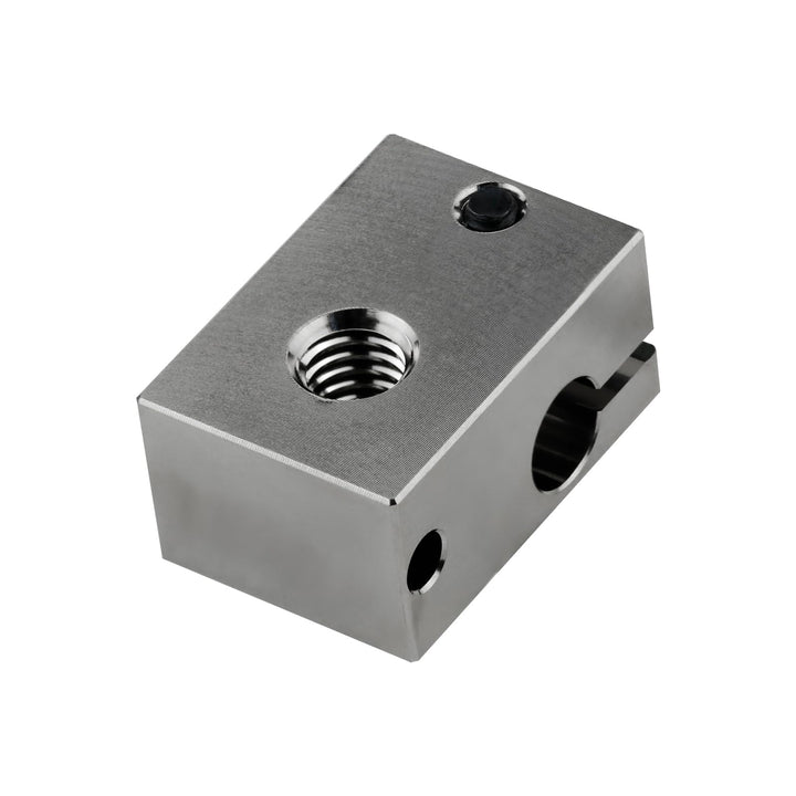 500 High Temperature Plated Copper Heater Block Compatible with PT100 Cartridge Sensor Version V6 Hotend Titan Aero Extruder Prusa i3 MK3 MK3S 3D Printer (Copper)