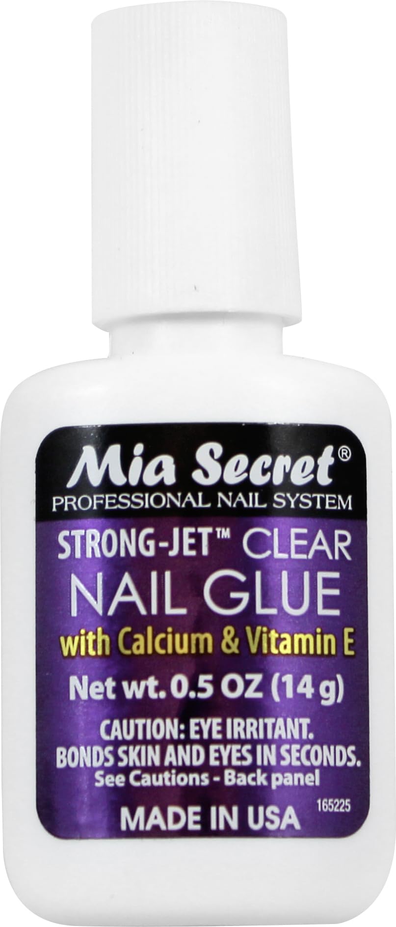 Strong-Jet Brush On Clear Nail Glue 335 - Ideal to adhere Crystals Over Any Acrylic and Gel Surface