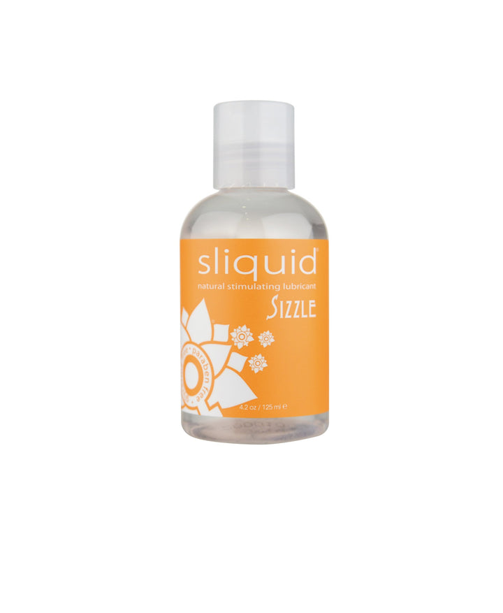 Sizzle Warming Lube Glycerine and Paraben Free Bottle, 4.2 oz/124 ml