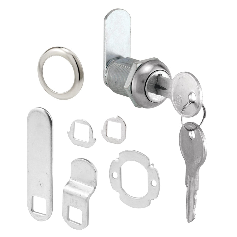 Products U 9943 Drawer & Cabinet Lock, 7/8 in., Diecast, Stainless Steel, 9/16 in. Max. Panel