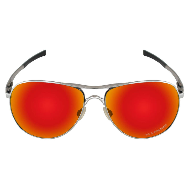 + Polarized Replacement Lenses for Oakley Plaintiff OO4057 - Fire Red