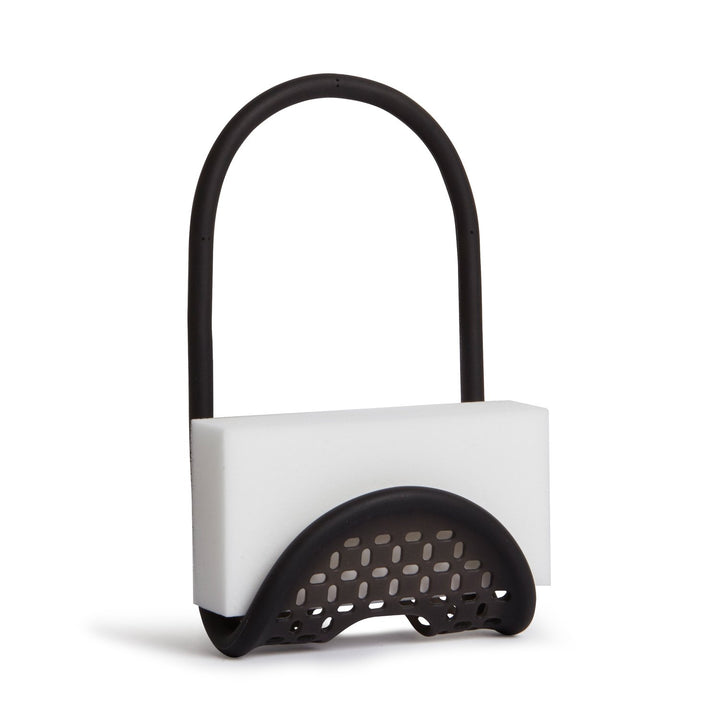 Sling Kitchen Sink Accessory, Single-Sided Sponge Holder, Black