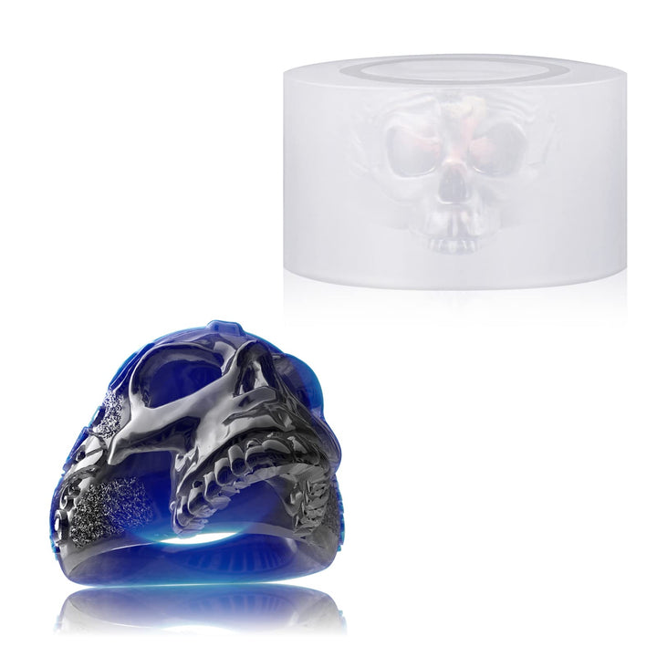 Resin Ring Mold - Skull Silicone Jewelry Making, Size 8