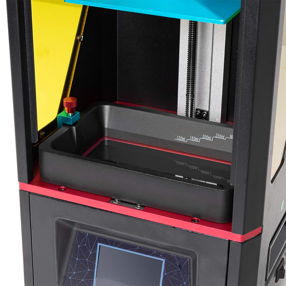 3D Printer Resin Vat Anodized Aluminium with FEP Film & Steel Ring Preinstalled, Durable Metal Frame Resin Tank (Photon Mono 4K)