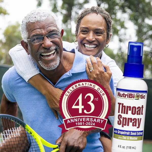 – Throat Spray with GSE, 4 Fl. Oz | Gentle and Soothing Sore Throat Support with Grapefruit Seed Extract, Zinc & Menthol | Alcohol Free & Non-Medicated