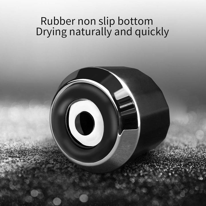 Men's Shaving Razor Stand, Zinc Alloy, Safety Razor Holder Base, Opening Dia 0.78 (2cm), Razor Holder for Men (Black)
