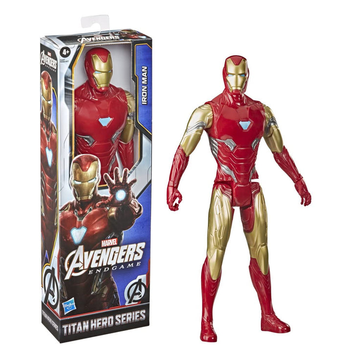Marvel Titan Hero Series Collectible 12-Inch Iron Man Action Figure, Toy for Ages 4 and Up