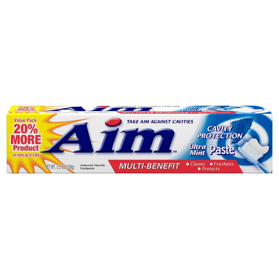 Aim Cavity Protection Anticavity Fluoride Toothpaste Ultra Mint