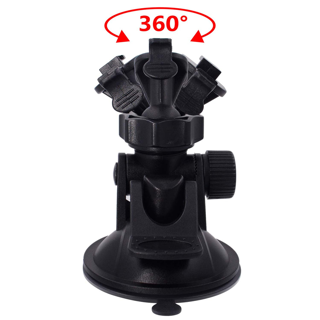 Dash Cam Suction Mount - Windshield & Dashboard Suction Cup Mount Holder/w Various Joints for Yi/Rexing/Falcon/Old Shark/VANTRUE/KDLINKS/WheelWitness/...(99% On-Dash Cameras Suitable)