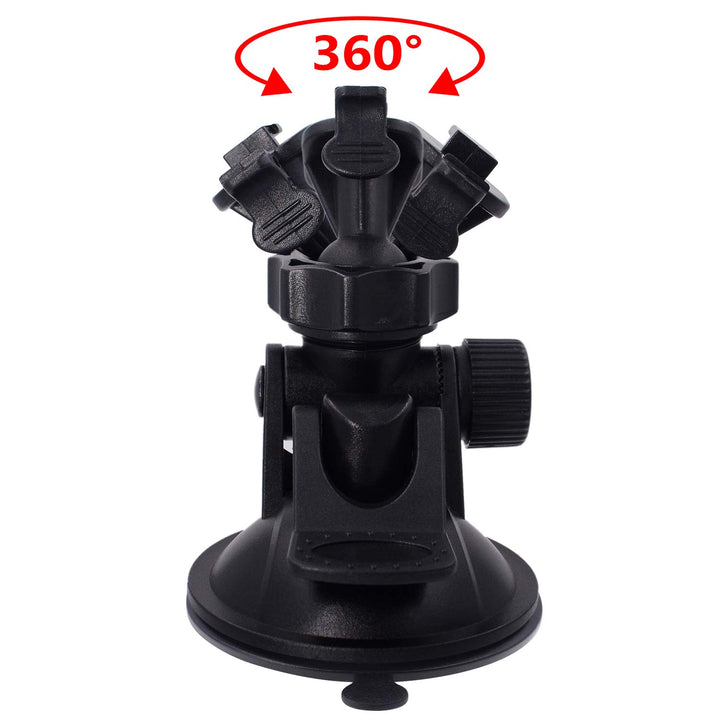 Dash Cam Suction Mount - Windshield & Dashboard Suction Cup Mount Holder/w Various Joints for Yi/Rexing/Falcon/Old Shark/VANTRUE/KDLINKS/WheelWitness/...(99% On-Dash Cameras Suitable)