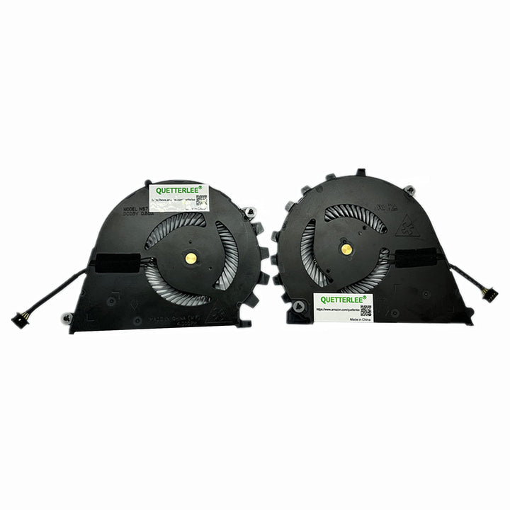 Replacement New CPU and GPU Cooling Fan for HP ZBook Studio G3 G4 HSTNN-C88C -C02C Series DFS501105PQ0T FGF9 and DFS501105PR0T FGFA 922945-001 840960-001 NS75C07-15C04 NS75C08-15C05 Fan