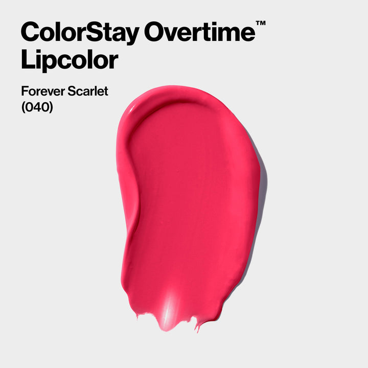 Glossy Colorstay Overtime Lip Color with Soft Flex, Forever Scarlet - 1 each