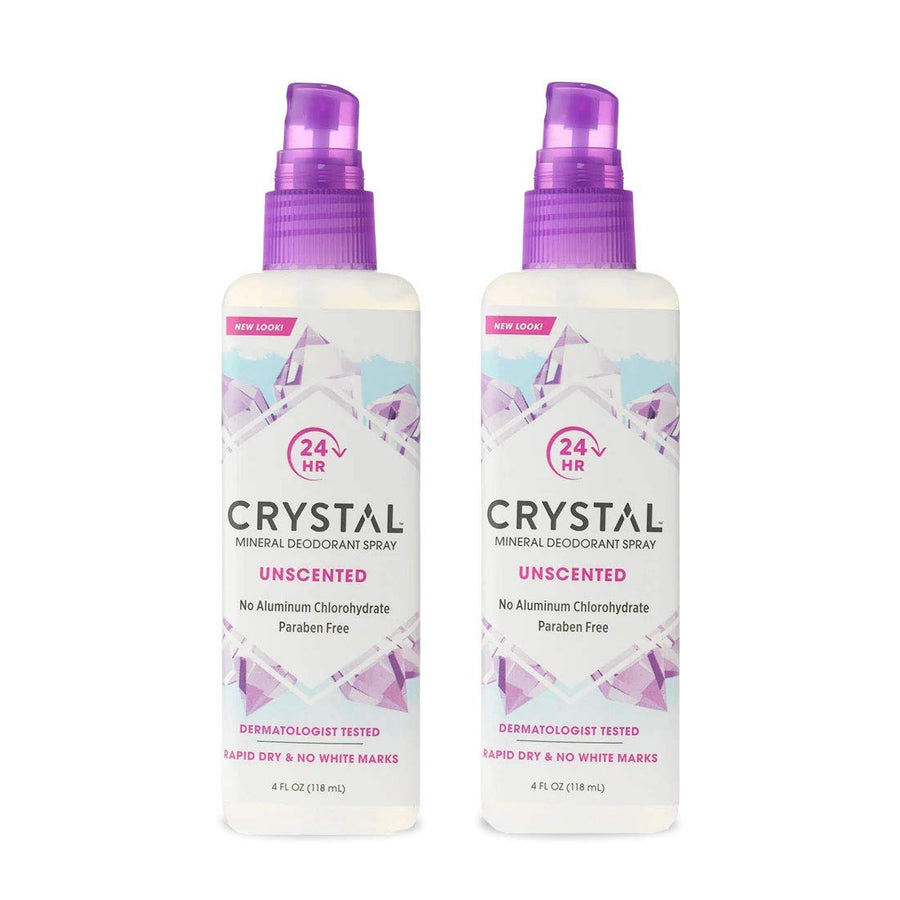 Crystal Body Deodorant Spray-4 fl oz, 2 pack