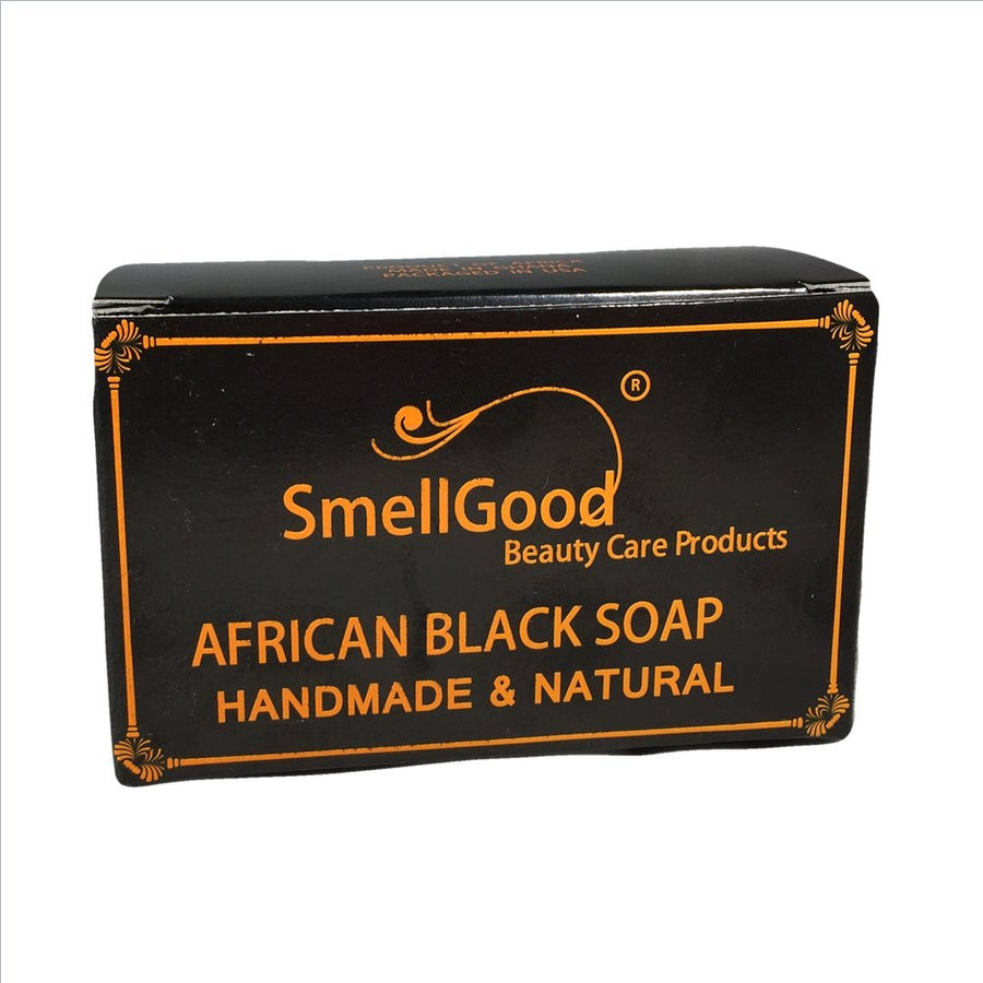 - African Black Soap, totally natural, best quality, raw and organic soap, great for body and face wash, imported from Ghana, 8oz bar