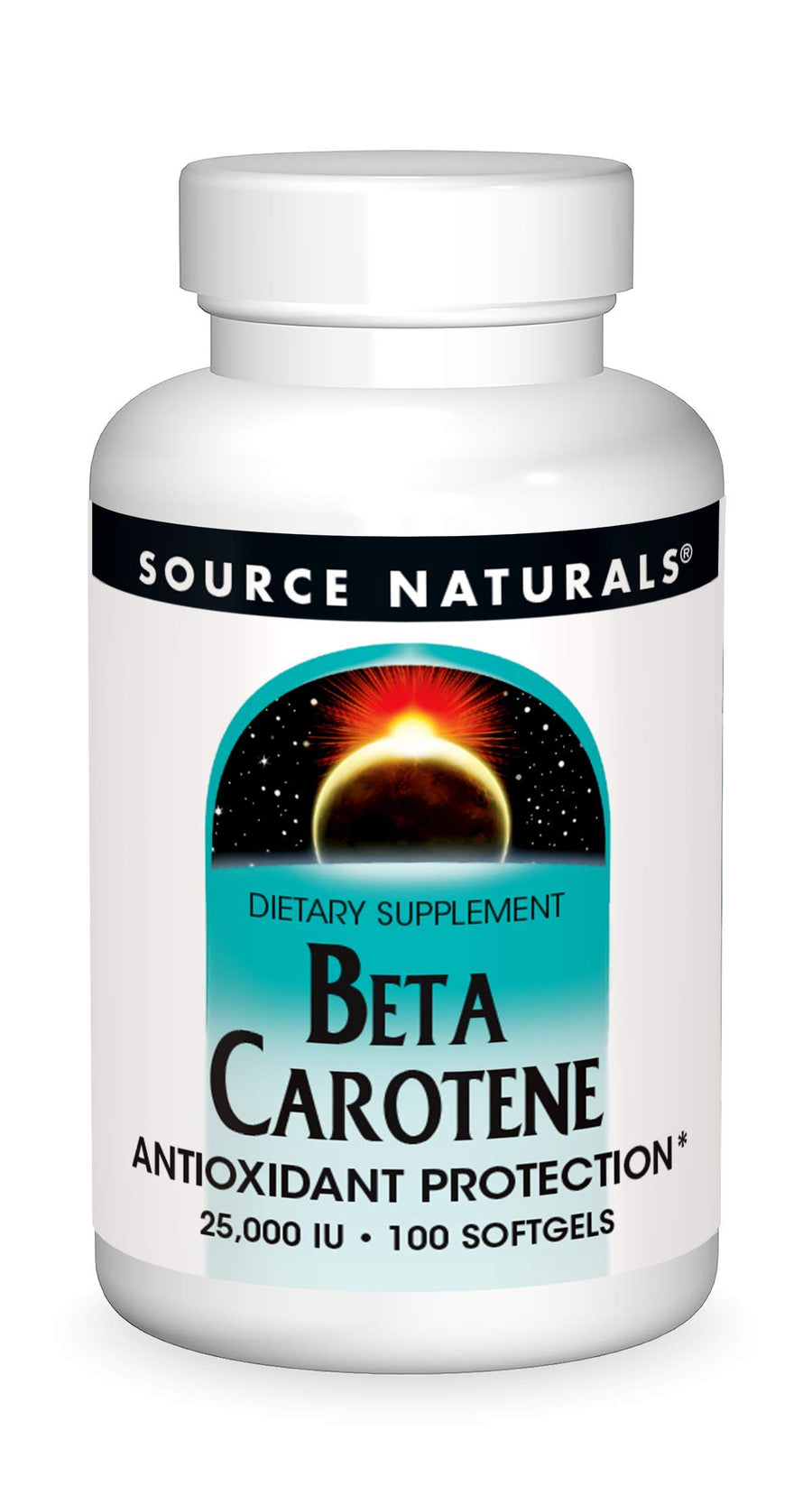 Beta Carotene 25000 iu Antioxidant Protection - Converted By Body To Vitamin A - 100 Softgels