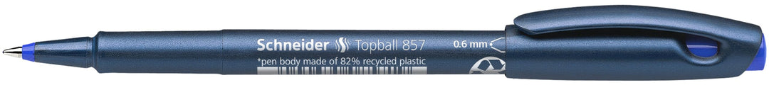 Topball 857 Rollerball 0.6mm, Box of 10, Blue (8573)