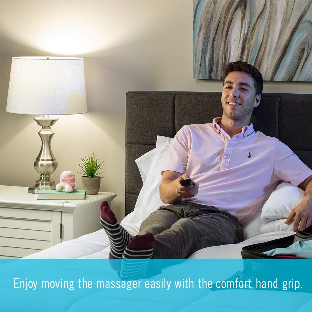 Marbelous Mini Massager Vibration Massage with Comfort Grip, Batteries Included, Blue