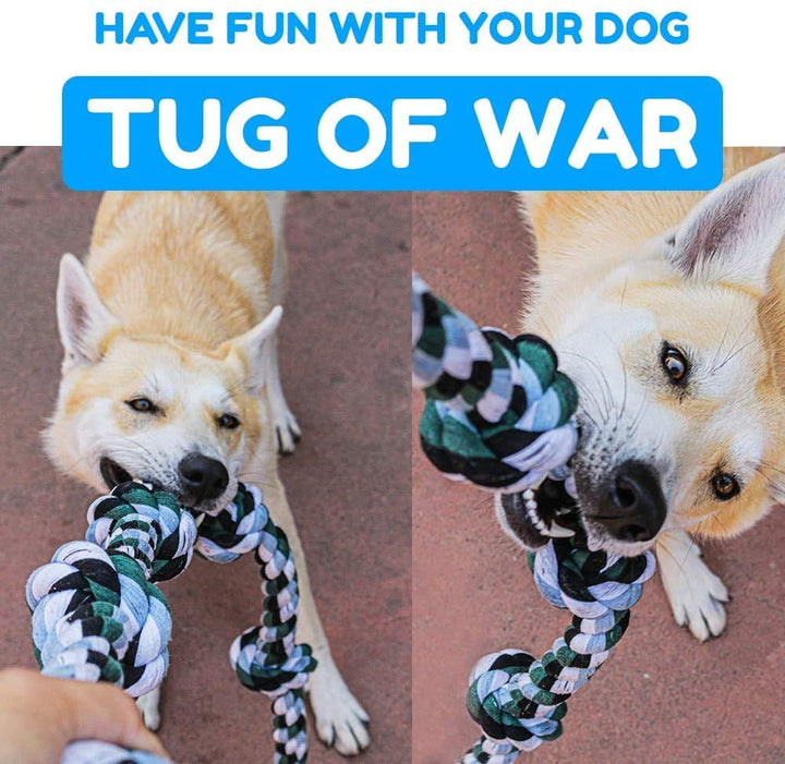 Giant Dog Rope Toys for Extra Large Dogs - 42 Inch, 6 Knot Tough Rope Chew Toys for Large Dogs - Benefits Non-Profit Animal Rescue - Indestructible Dog Toy for Aggressive Chewers
