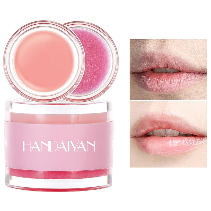 Lip Sleeping Mask, Cherry Lip Moisturizer, Nourishing and Improving Lip Skin Tone, Lip Skin Treatment Day and Night, Exfoliate, Repair Lip Dry Skin