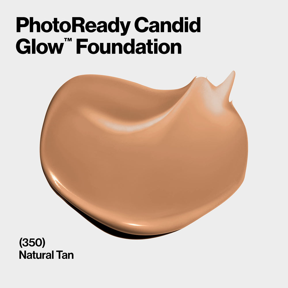 Revlon PhotoReady Candid Glow Moisture Glow Anti-Pollution Foundation with Vitamin E and Prickly Pear Oil, Anti-Blue Light Ingredients, without Parabens, Pthalates, & Fragrances, Natural Tan, 0.75 oz