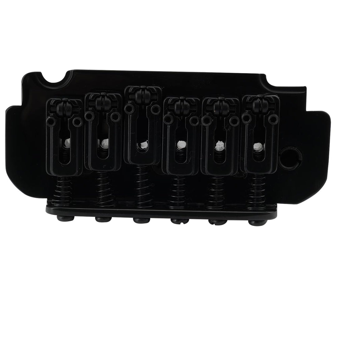 Pro 54mm Roller Saddles 2-Point Tremolo Bridge for Import Strat Squier Style Electric Guitar, Black