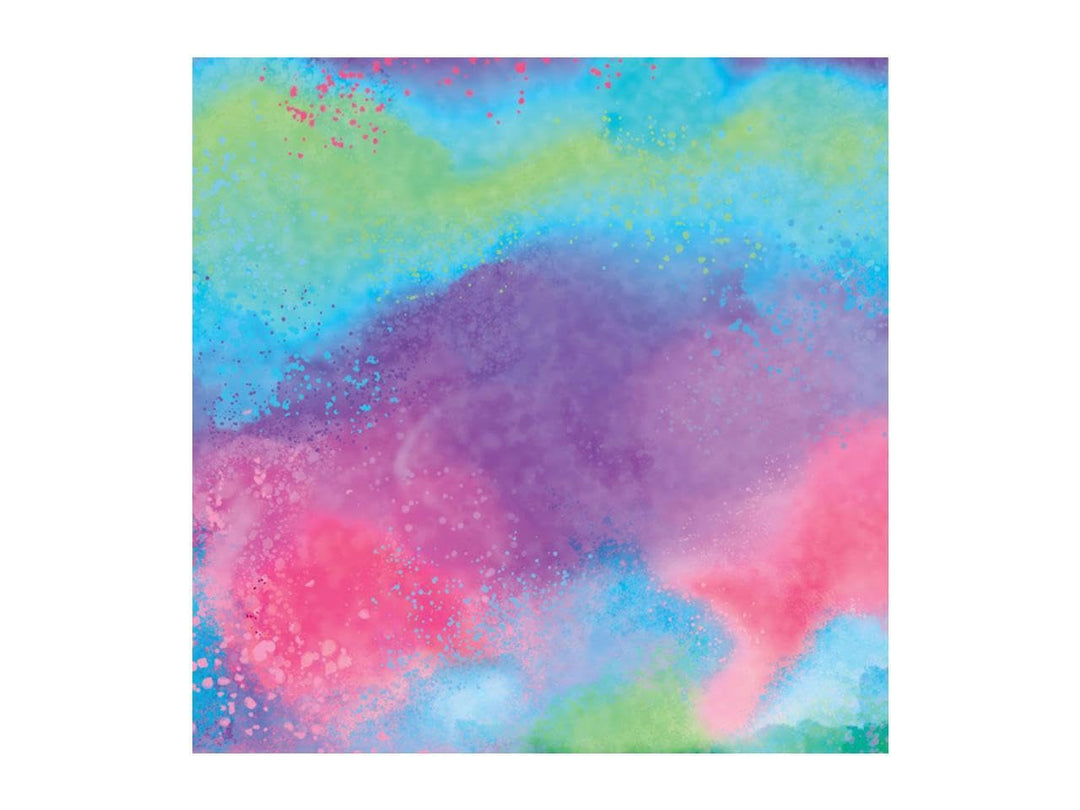Infusible Ink Transfer Sheets -2 Sheets 12 x 12 - Watercolor Splash Pattern - For EasyPress, Maker, Explore Air 2