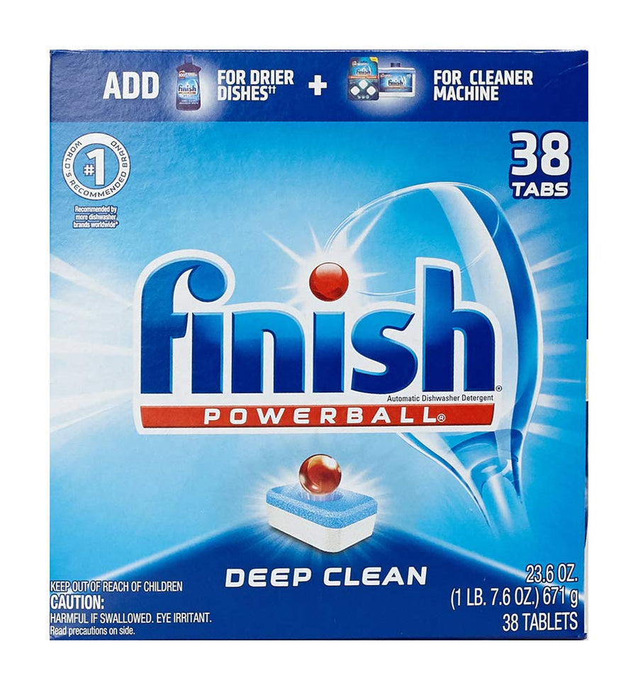 - All in 1-38ct - Dishwasher Detergent - Powerball - Dishwashing Tablets - Dish Tabs - Deep Clean - Fresh Scent