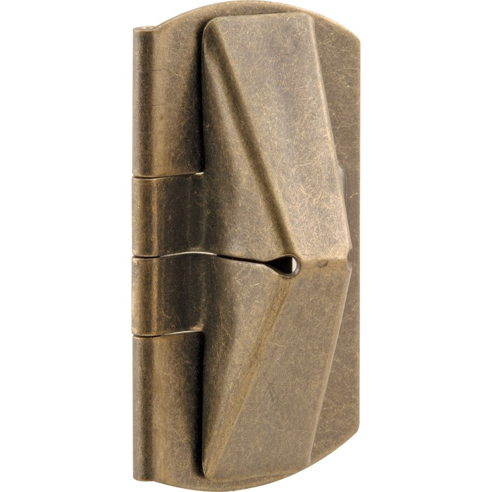 Products U 9929 Double Hung Wood Window Flip Lock, 1 in. x 2 in. x 7/16 in, Steel, Antique Brass, 2-Pack