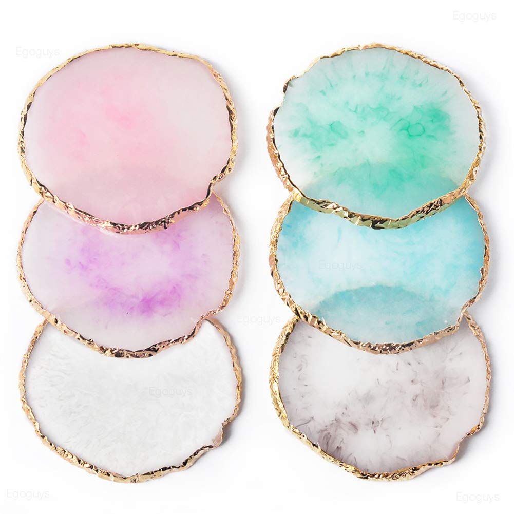 1 Pack Natural Resin Agate Phnom Penh Nail Glue Palette Crystal Edge Shooting Props Toning Works Display Board Tool (Light gray)