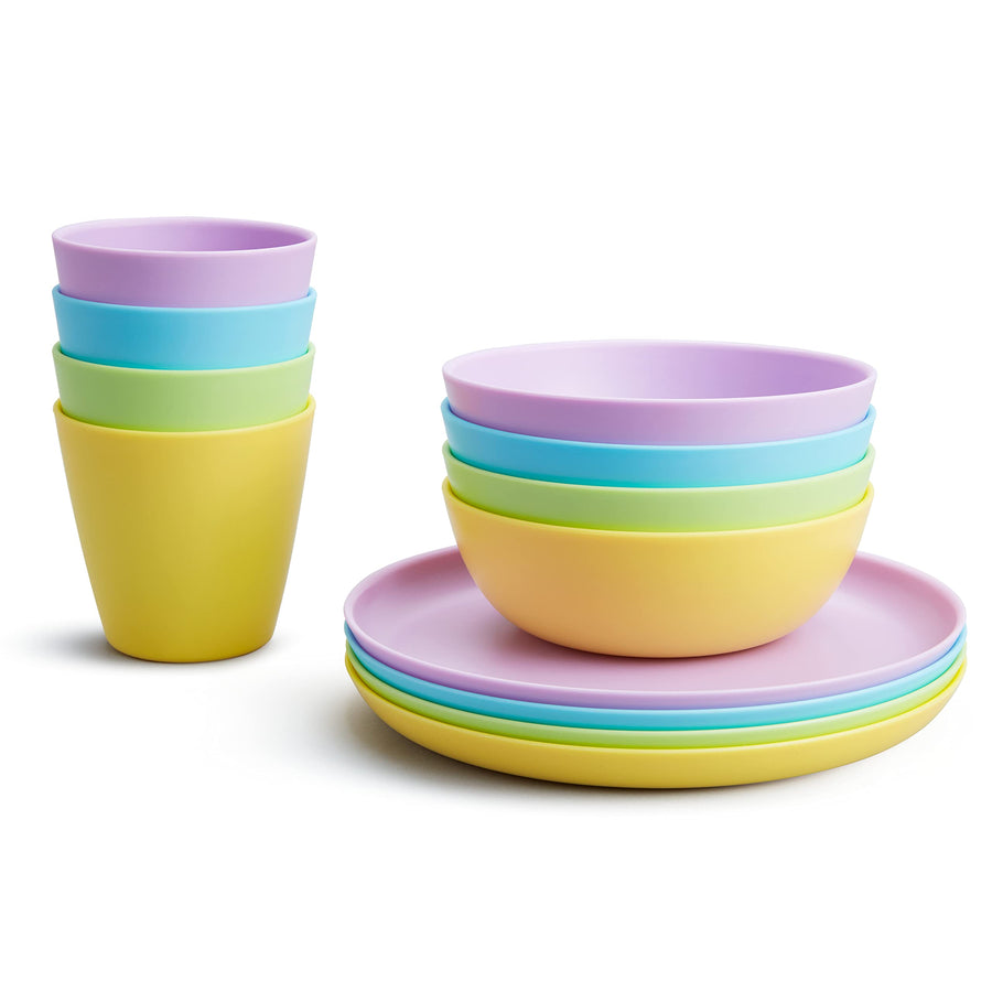 ® 12pc Baby and Toddler Feeding Supplies Set - Includes Plates, Bowls, and Cups