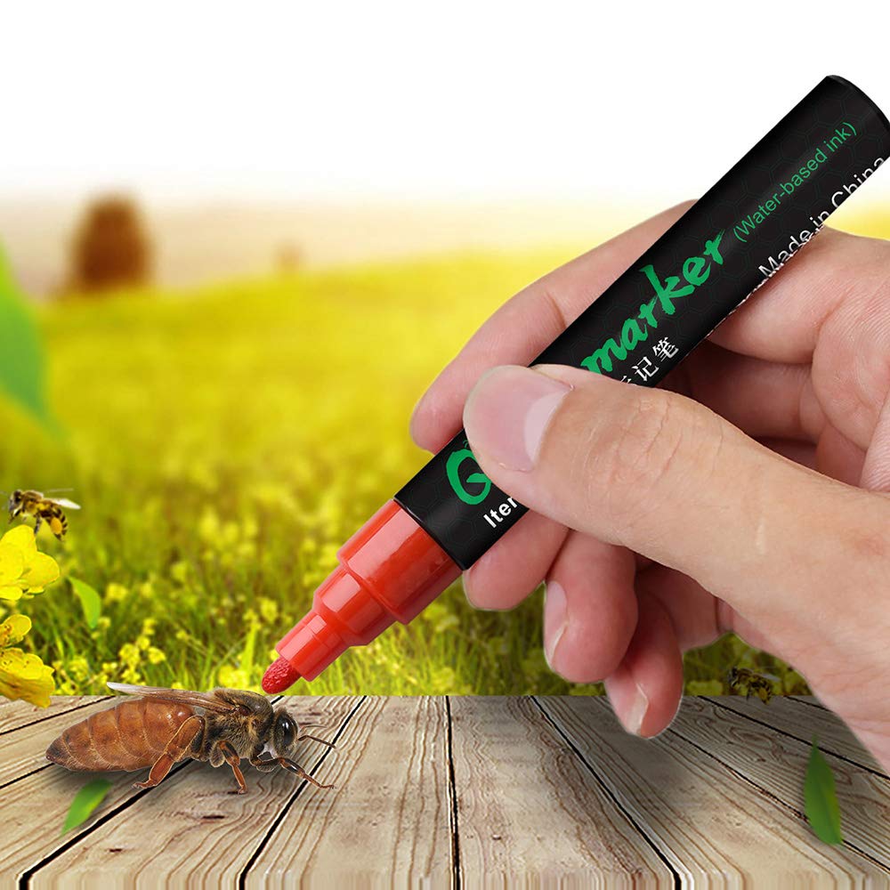 Queen Bee Marking Kit Queen Bee Markers 5 Queen Marker Pens 2 Queen bee Marking Bottles 2 Queen Cages for Beekeeping Supplies