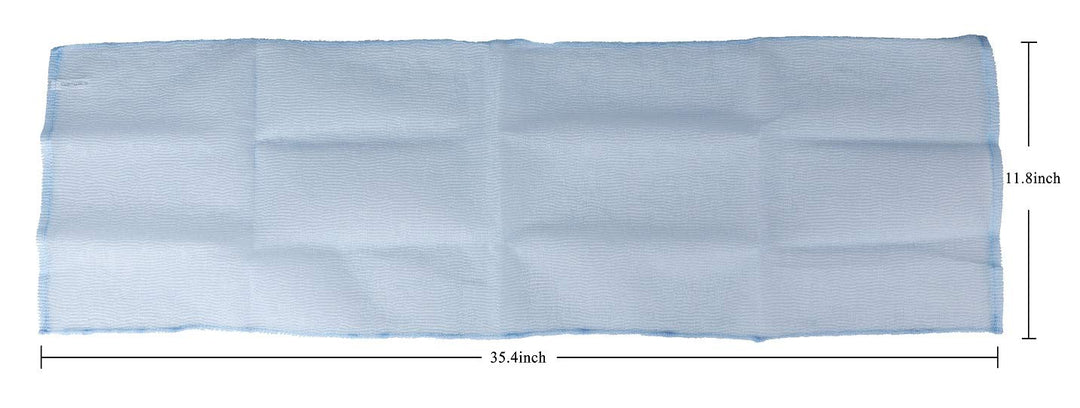 Long Exfoliating Nylon Bath Cloth/Towel, Magic Shower Washcloth For Body, 35 inches(1PCS, Blue)