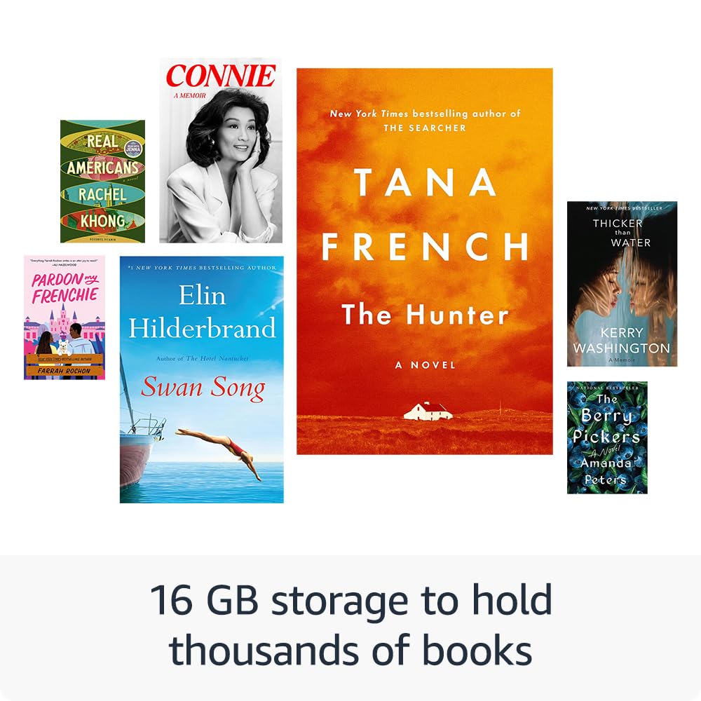 Kindle (16 GB) - Lightest and most compact Kindle, now with faster page turns, and higher contrast ratio, for an enhanced reading experience - Matcha