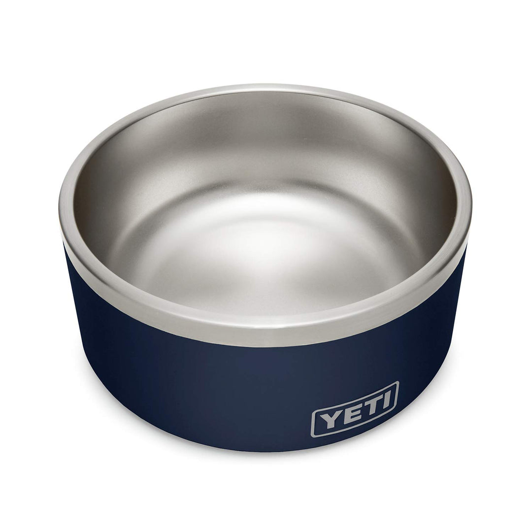 Boomer 8, Stainless Steel, Non-Slip Dog Bowl, Holds 64 Ounces, Navy