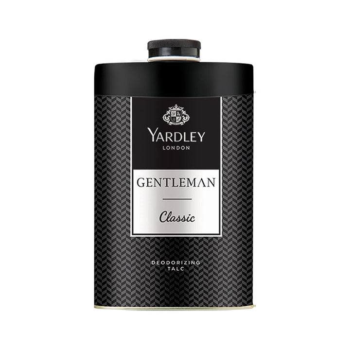London Gentleman Classic Deodorizing Talc| Fresh Woody Scent| Masculine Fragrance| Deodorizing Body Talc for Men| 250g