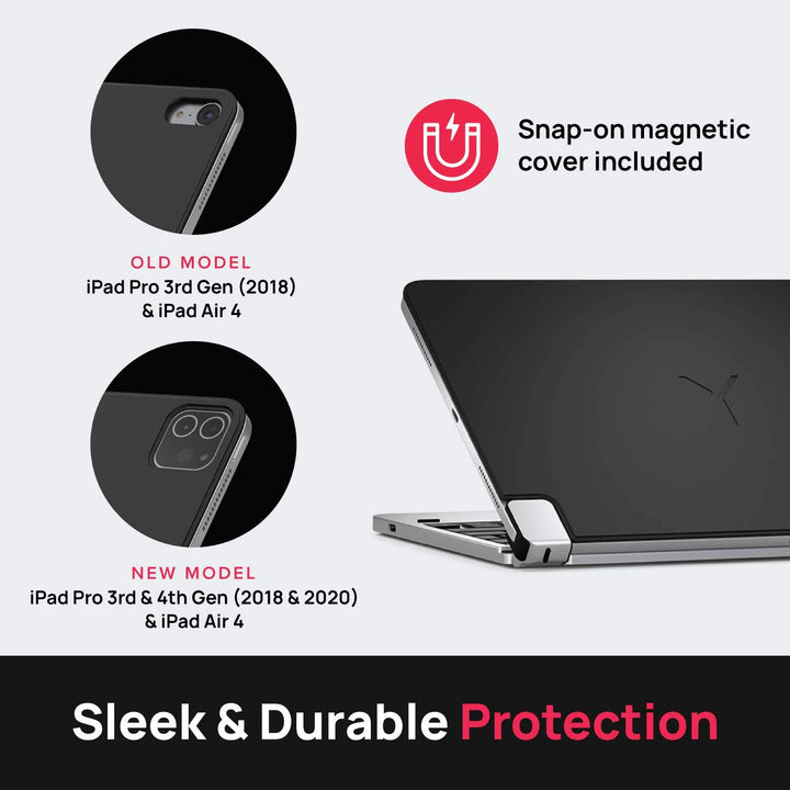 Pro 11.0 Keyboard Compatible with iPad Pro 11-inch 1st & 2nd Generation Models (2018 & 2020) | Aluminum Wireless Bluetooth Keyboard with Backlit Keys | Long Battery Life | (Silver)