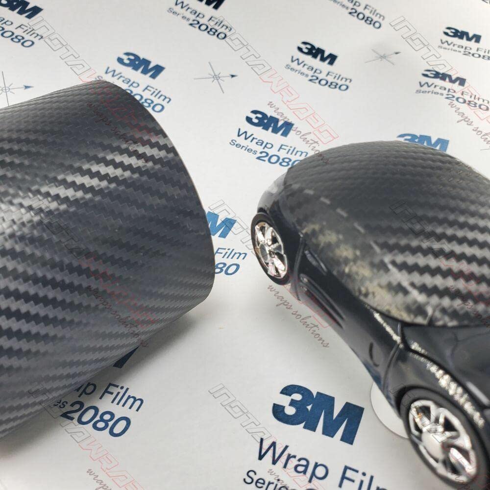 1080 CF12 BLACK CARBON FIBER 5ft x 1ft (5 Sq/ft) Car Wrap Vinyl Film