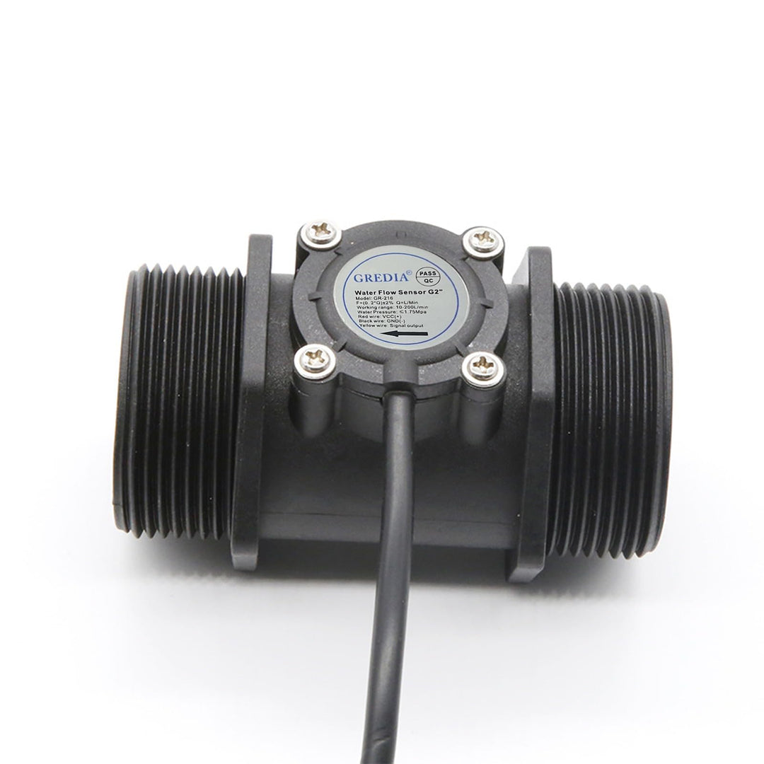 2 Water Flow Sensor Food-Grade Switch Hall Effect Flowmeter Fluid Meter Counter 10-200L/min