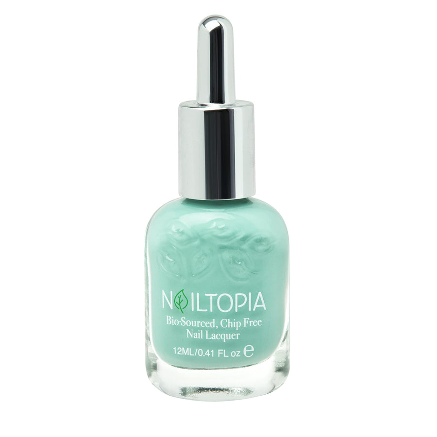 - Plant-Based Chip Free Nail Lacquer - Non Toxic, Bio-Sourced, Long-Lasting, Strengthening Polish - Trust The Process (Sea Green) - 0.41oz