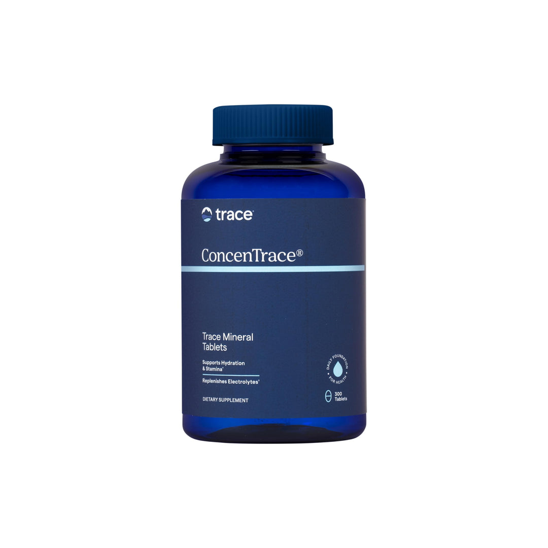 ConcenTrace Trace Mineral Tablets - Supplement for Bone & Joint Support - Aids Hydration & Electrolyte Restoration - 300 Tablets (100 Servings)