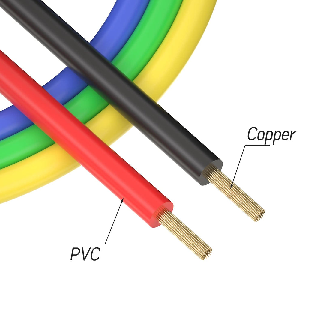 5PCS Test Leads 4mm Stackable Banana Plug to Crocodile Alligator Clips Flexible Cable Wire 3.3ft/1m for Multimeter Electrical Testing