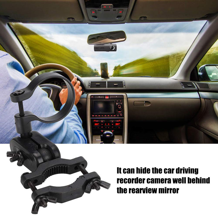 Dash Cam Mount, Car Rearview Mirror Dash Camera Support Kit 360 Degree Rotating Driving Recorder Bracket Car Dash Cam Mirror Camera Mount Clamp Holder