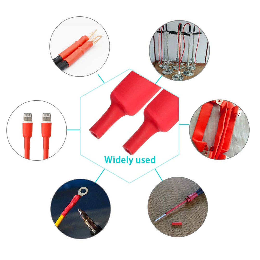 Purple-fox 3:1 Heat Shrink Tubing Adhesive-Lined Heat Shrinkable Tube Waterproof Insulation Sealing DIY (Dia 1-1/4” (30mm))