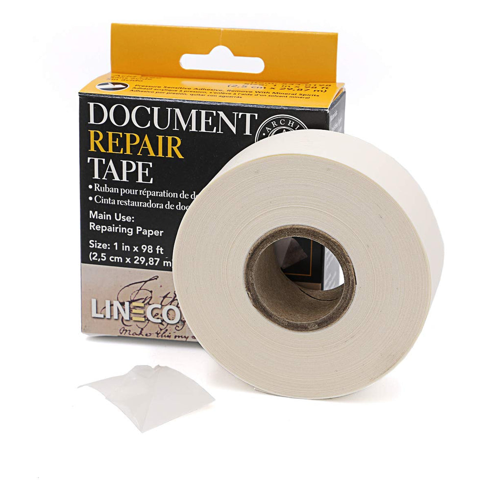 , Archival Document Repair Tape, 1 Inch x 98 Feet, Acid-Free Translucent, for Repair Paper Document, Book, Ephemera, Photos Print Artwork.
