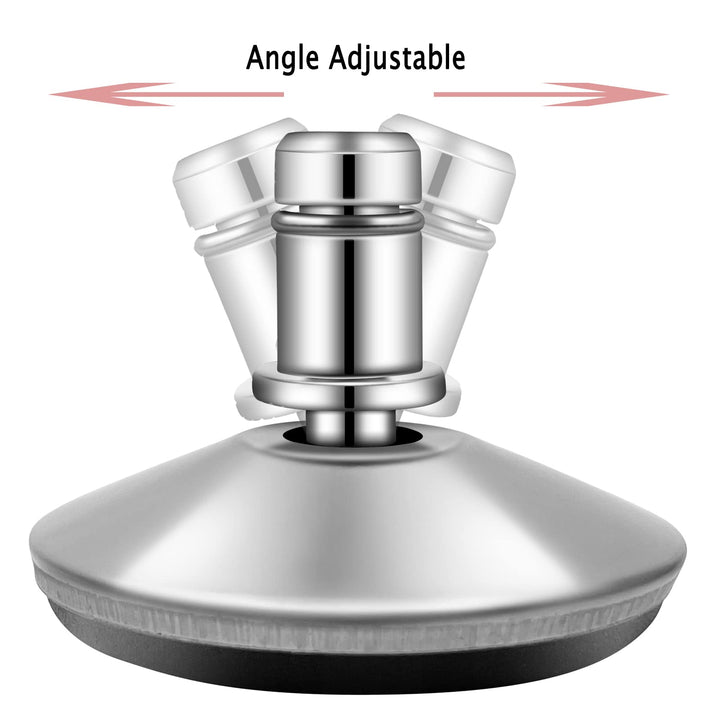 Bell Glides Replacement Office Chair Swivel Caster Wheels to Fixed Stationary Castors,Adjustable Castor Low Profile Stool with Separate Self Adhesive Felt Pads Black 5pcs Silver